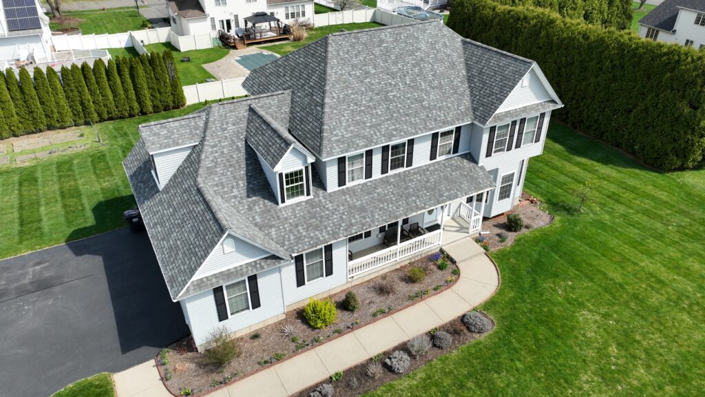 new asphalt shingles installed by Dave Miner Roofing